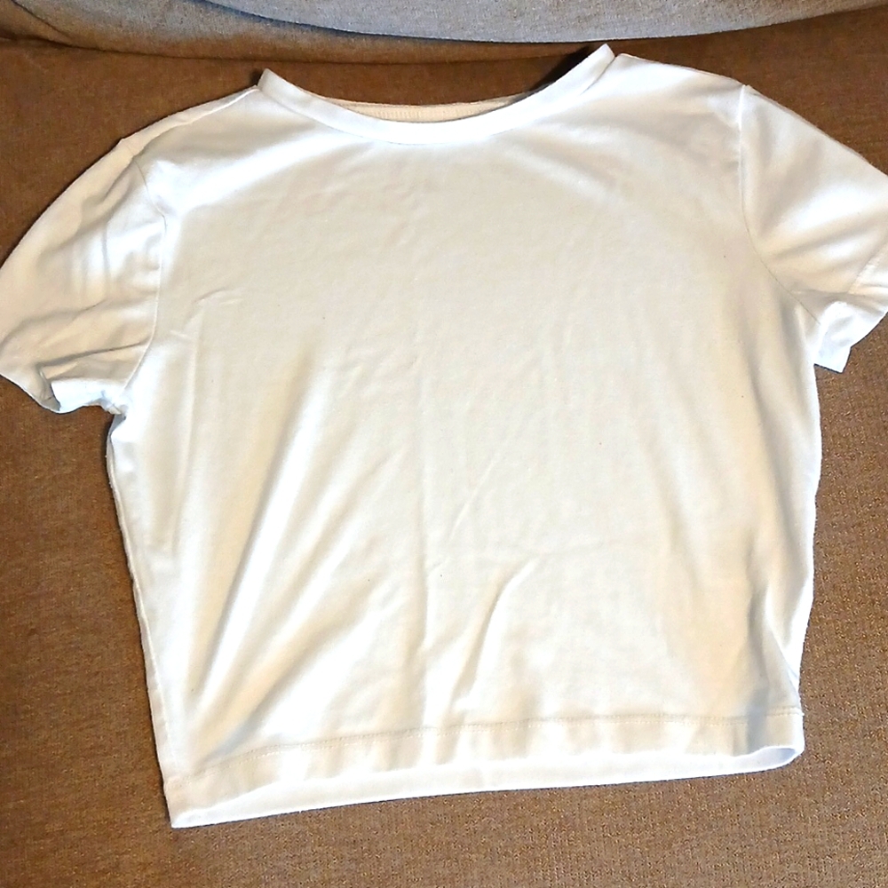 Women's xs white crop top